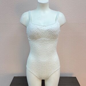 Vilbrequin - White Textured One-Piece Swimsuit